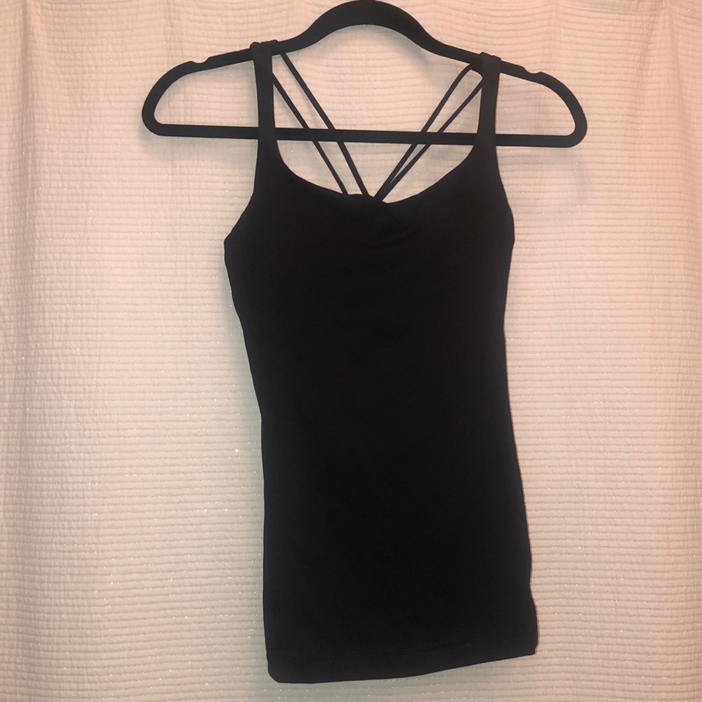 lululemon athletica Black Strappy Tank Top